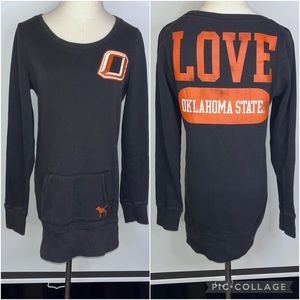 PINK VICTORIA’S SECRET Collegiate Collection Oklahoma State Tunic Sweater Medium